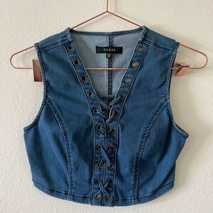 Vintage Guess denim vest size XXS